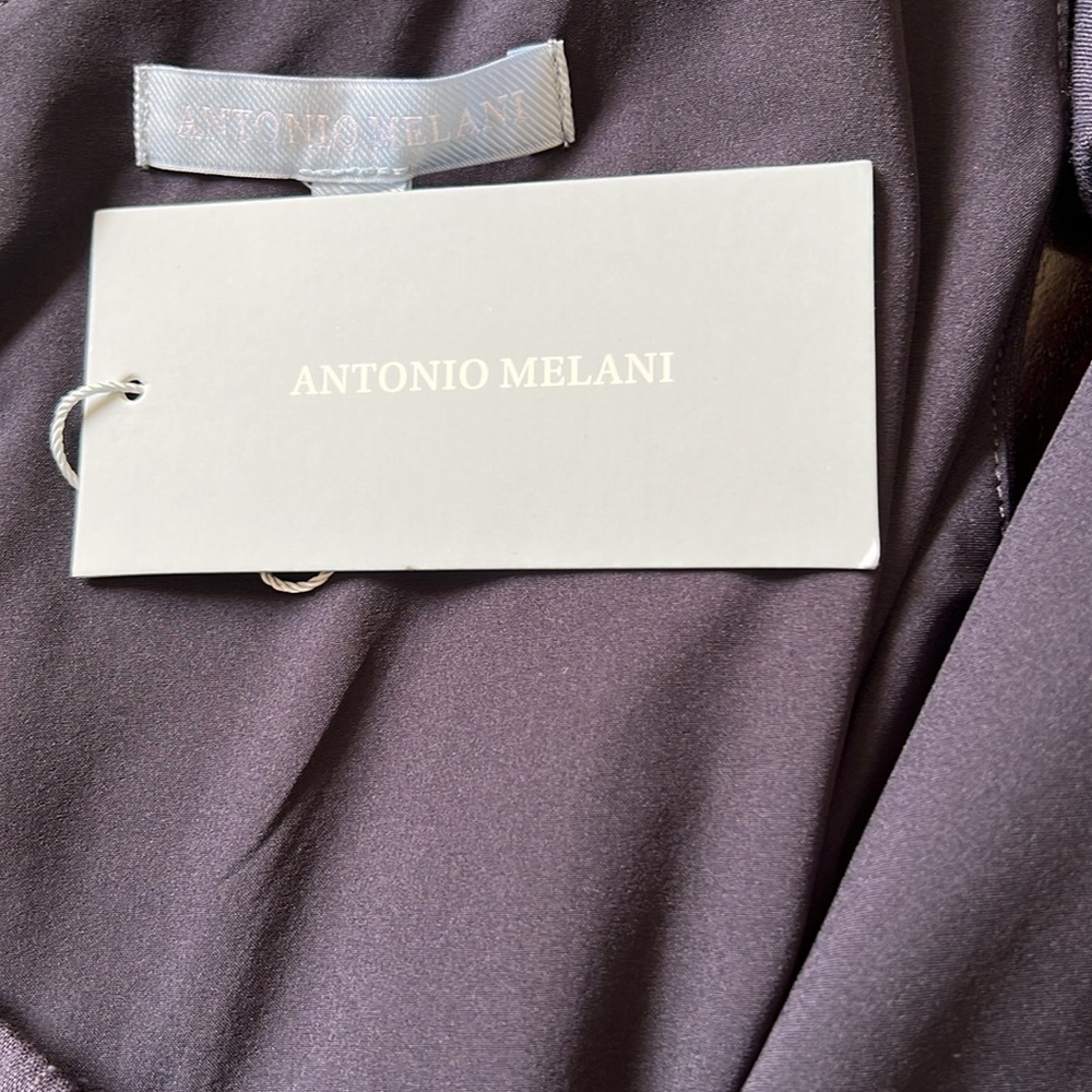 ๐ ANTONIO MELANI Asymmetrical Tie Front Cocktail - Picture 12 of 13